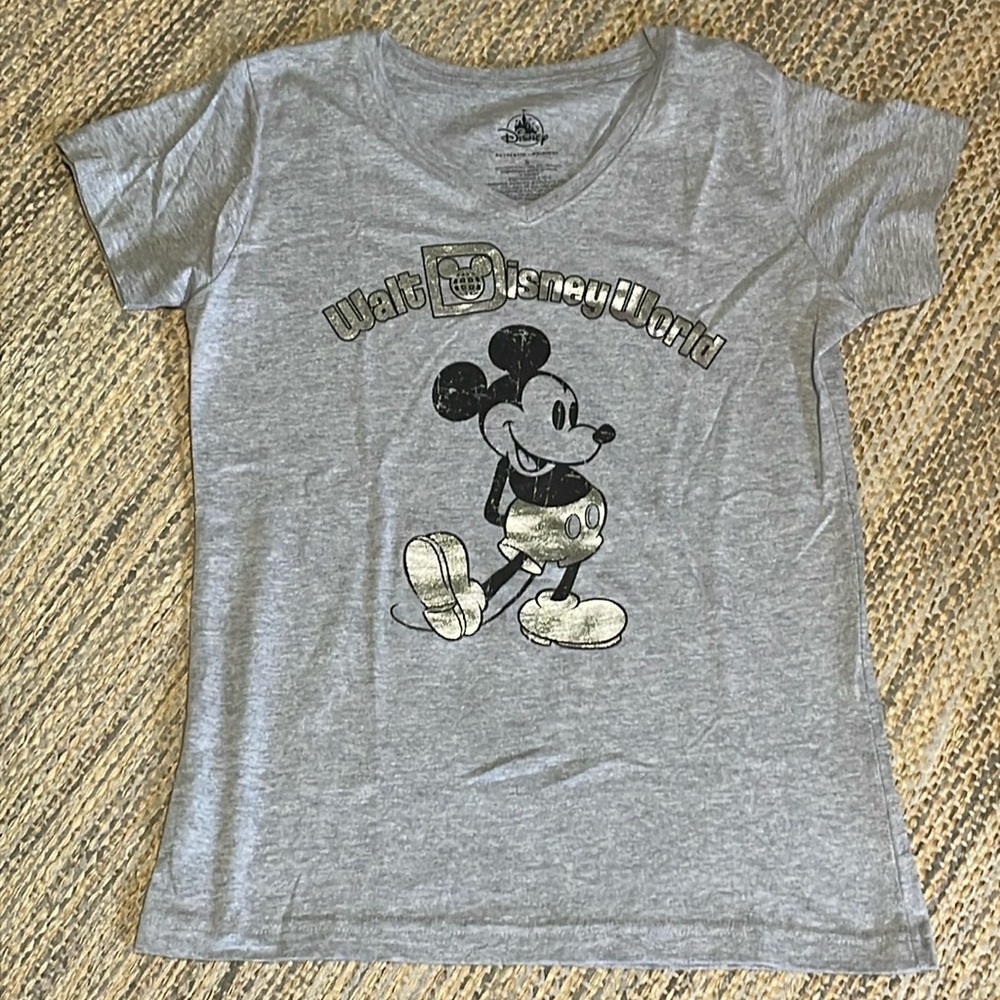 NWOT Mickey Mouse Disney World V-Neck Shirt